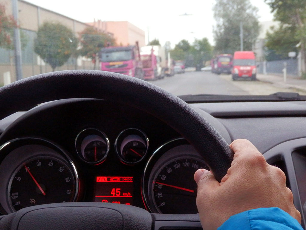 Speedometer in driving car 4