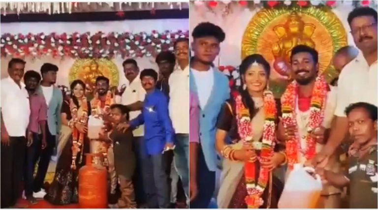 As prices rise, newlyweds gifted gas cylinder and petrol in India