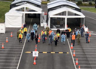 Victoria Covid19 Testing site; Picture Source: Twitter Vic Health