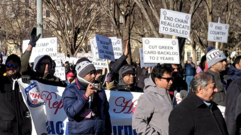 Indian-American healthcare workers protest over Green Cards backlog