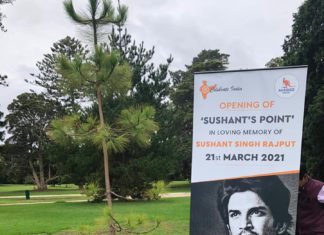 ‘Sushant’s Point’ installed in Melbourne as part of ‘Celebrate India’ initiative