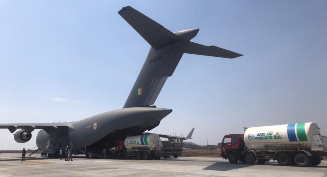 PICTURE: Twitter @IAF_MCC #IndiaFightsCorona