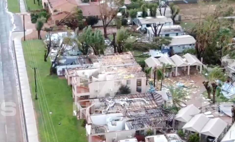 Kalbarri damage: Courtesy 7NEWS