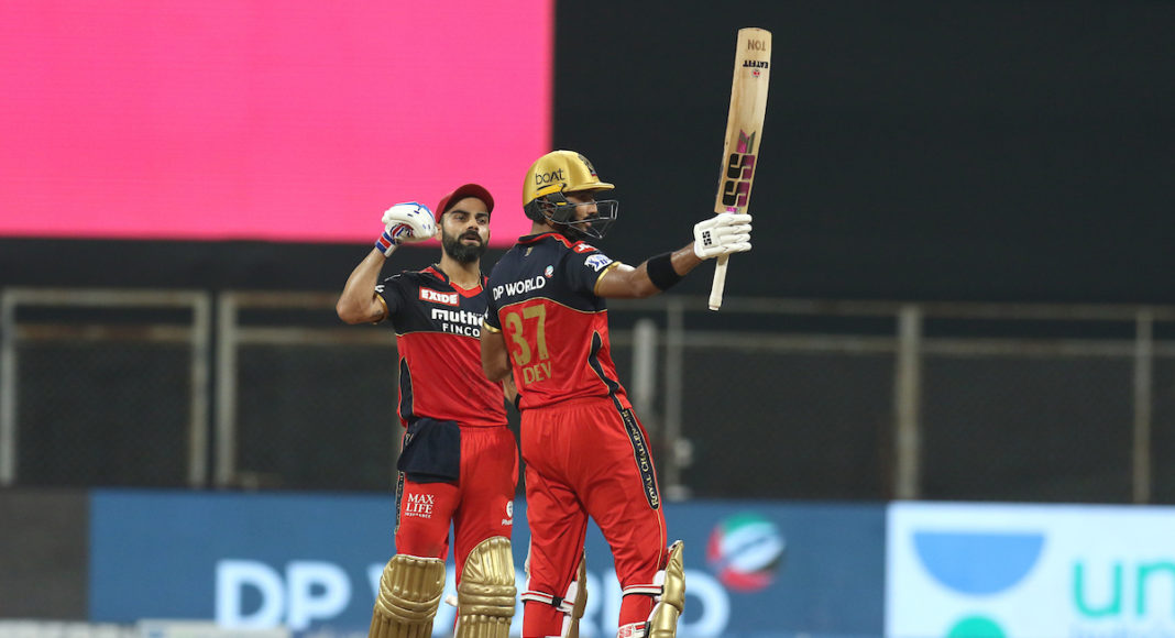 Kohli-Devdutt IPL 2021 Picture: Twitter @IPL