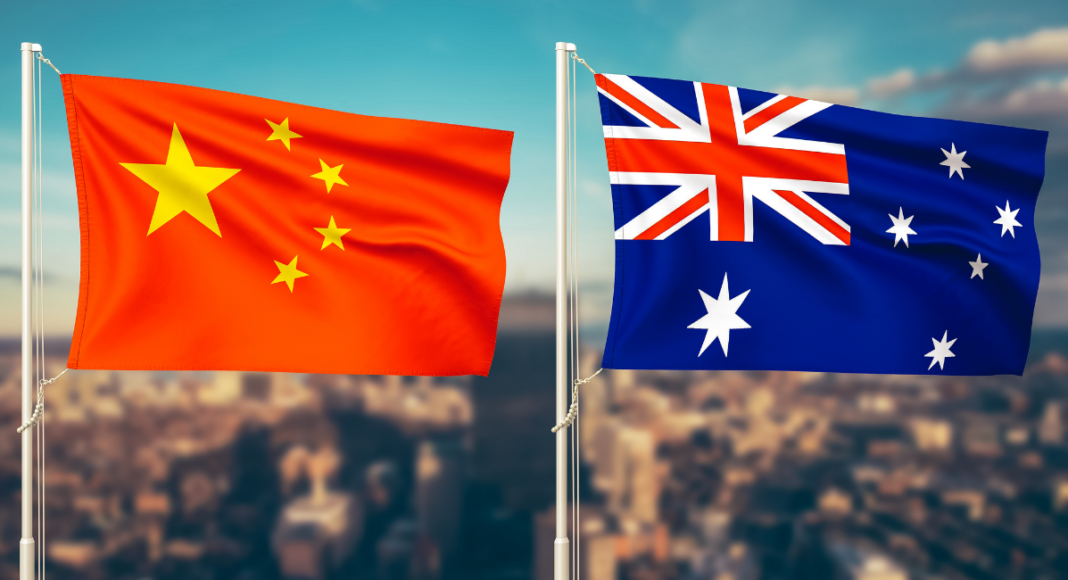 China-Australia Flag, Canva creatives