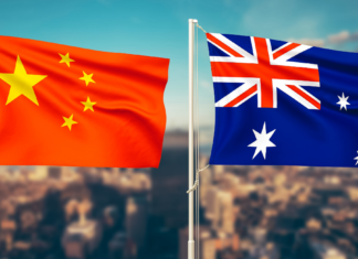 China-Australia Flag, Canva creatives