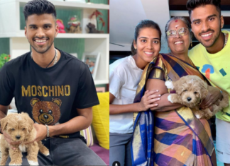 Washington Sunder names his pet dog after Australian stadium “Gabba” Photo: Washington Sundar Instagram