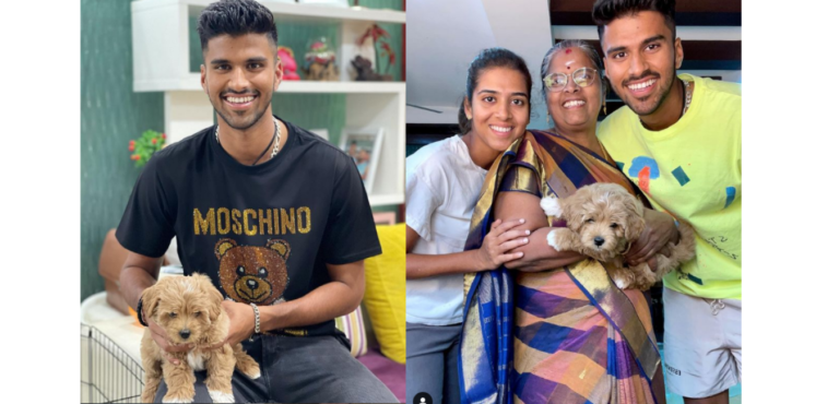 Washington Sunder names his pet dog after Australian stadium “Gabba”