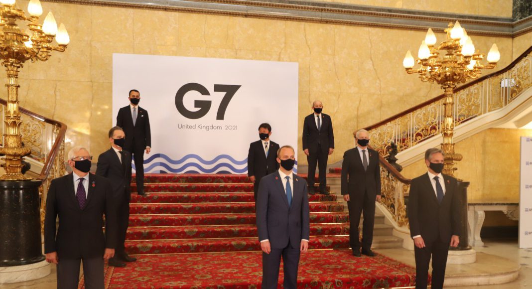 G7 Ministers meet, London; Picture Source: Twitter @JY_LeDrian