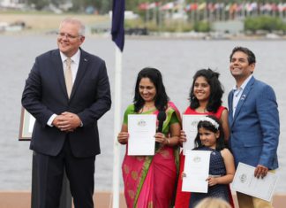 Australian Citizenship Ceremony in Canberra, PM Scott Morrison; Picture Source: Facebook @ScoMo