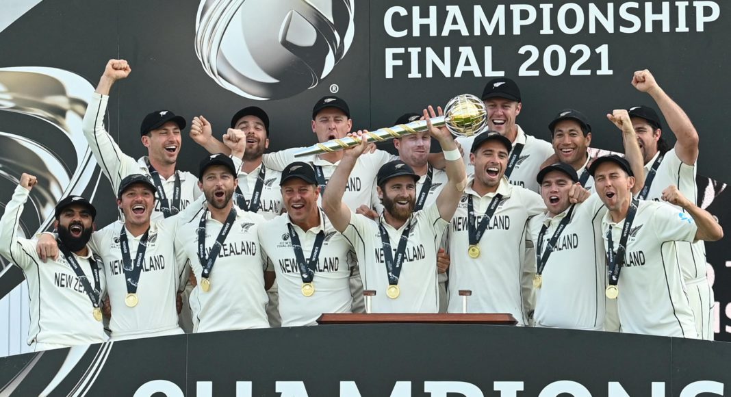 New Zealand win the inaugural World Test Championship title; Picture Source: Twitter @ICC