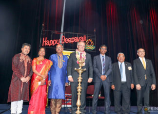 Prime Minister Scott Morrison attending HCA Diwali in Canberra (Pic supplied by HCA
