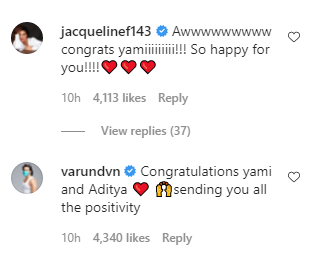 Yami Gautam and 'Uri' director Aditya Dhar got married 5 varun coment 5