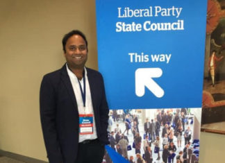 Dinesh Gourisetty Candidate for Victorian Liberal Party President; Picture Source: Facebook