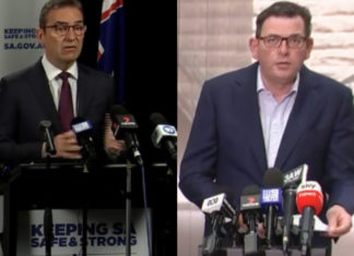 SA Premier Steven Marshall and Victoria Premier Daniel Andrews; Picture Source: The Australia Today