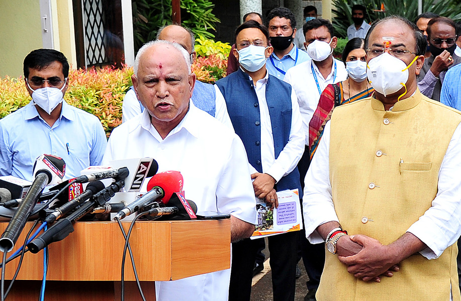 BS Yediyurappa, CM Karnataka: Picture Source: @PIB
