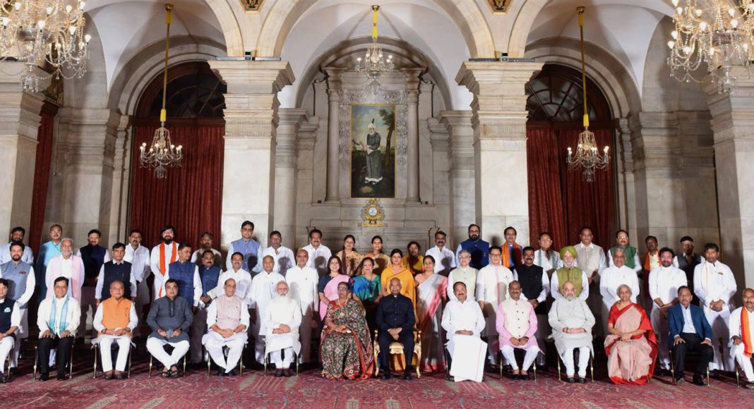 Indian Prime Minister Narendra Modi expands and reshuffles his council of ministers; Picture Source: PIB
