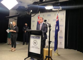 South Australia Premier Steven Marshall; Picture Source: Twitter @SAHealth