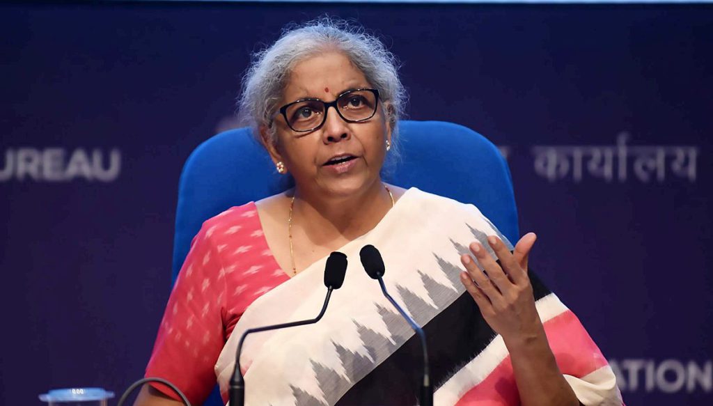 Smt. Nirmala Sitharaman addressing a press conference on June 28 2021 in New Delhi cropped 4