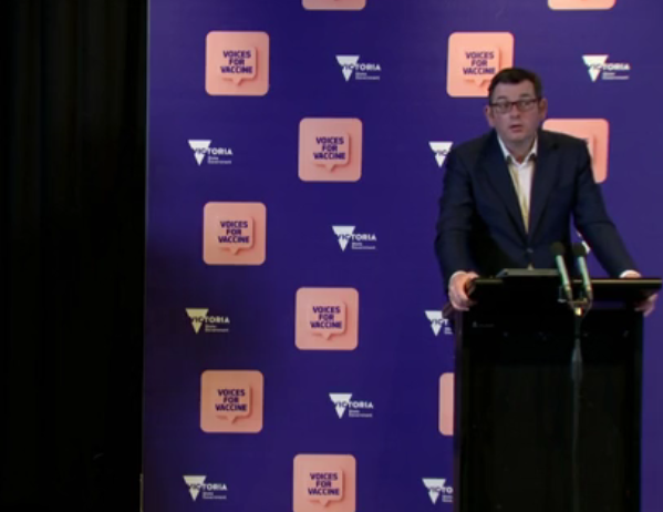 Victorian Premier Daniel Andrews at Press Conference: Source: The Australia Today