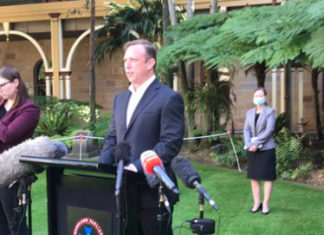 Queensland's Deputy Premier Steven Miles; Picture Source: Twitter @QueenslandHealth