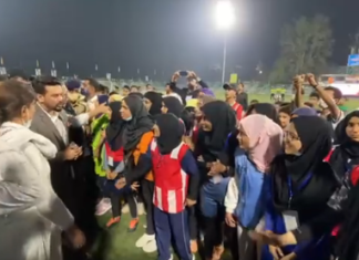 India vs Australia Hockey match in Kashmir: Modi government’s new sports infrastructure announcement makes it a possibility Image Source - Anurag Thakur in J&K - Twitter.