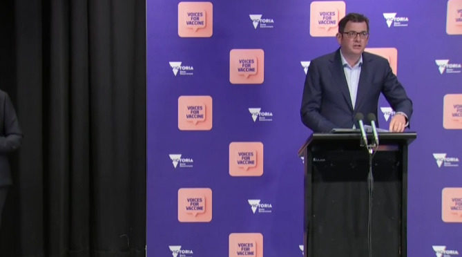 Victorian Premier Daniel Andrews announcing lockdown will be extended: Picture Source: The Australia Today