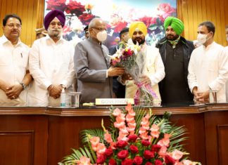 Charanjit Singh Channi's appointment as Punjab chief minister; Picture Source: Twitter @SevadalSTA