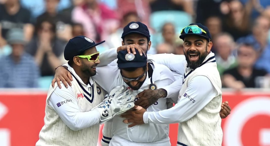 Indian Cricket team at Oval victory; Picture Source: Twitter @BCCI