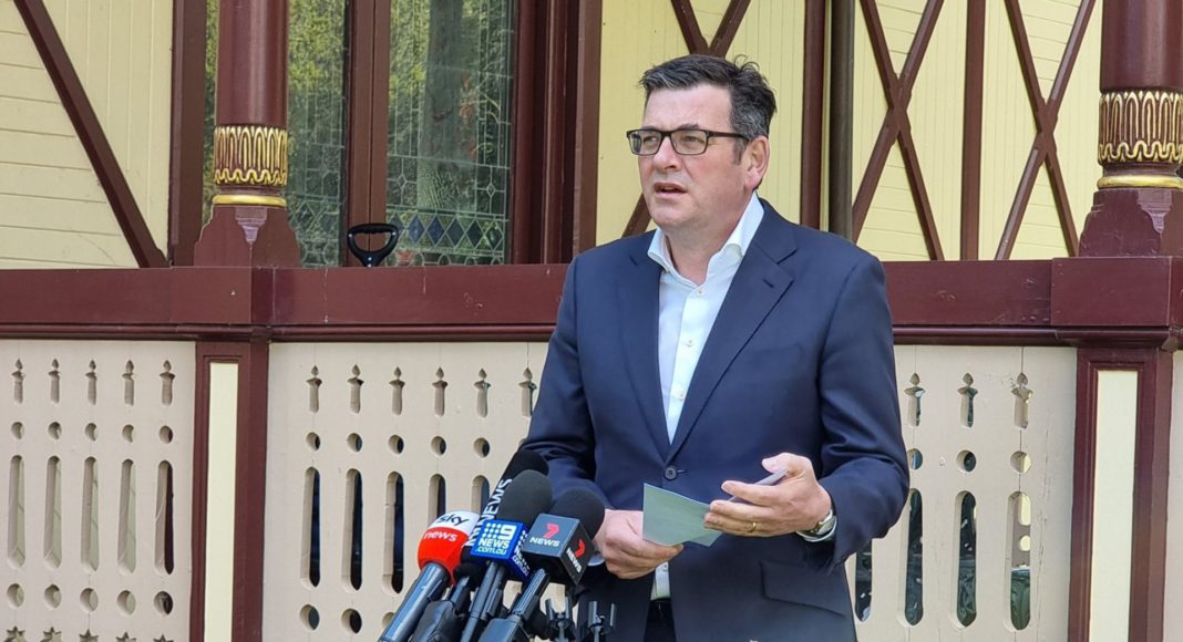Premier Daniel Andrews; Picture Source: Twitter @msanto92