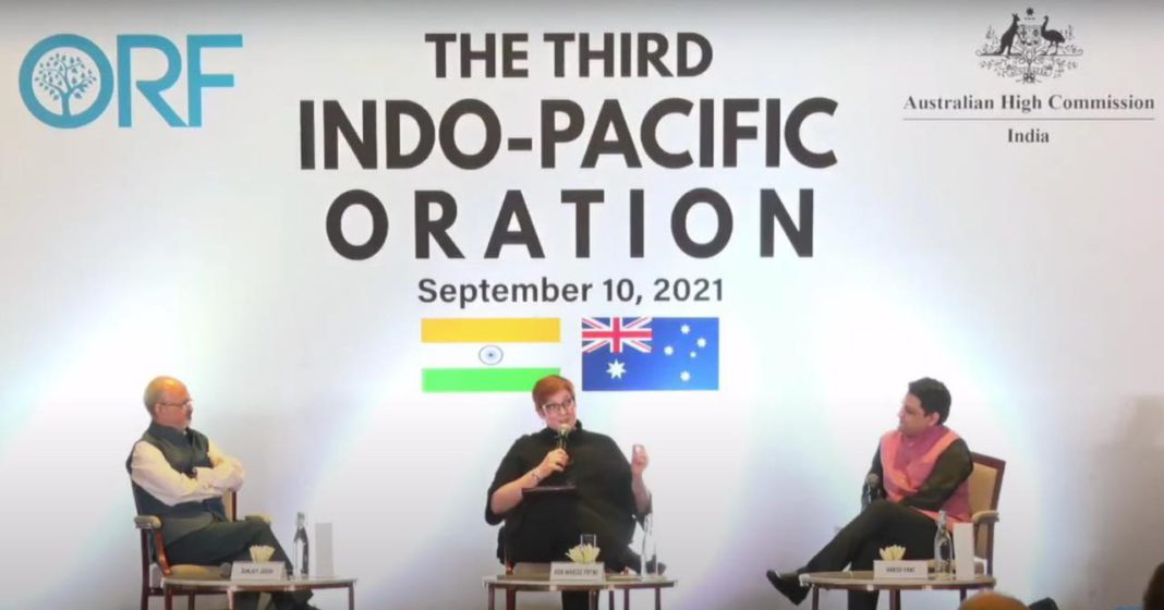 Marise Payne at ORF Oration; Image source: ORF - Twitter