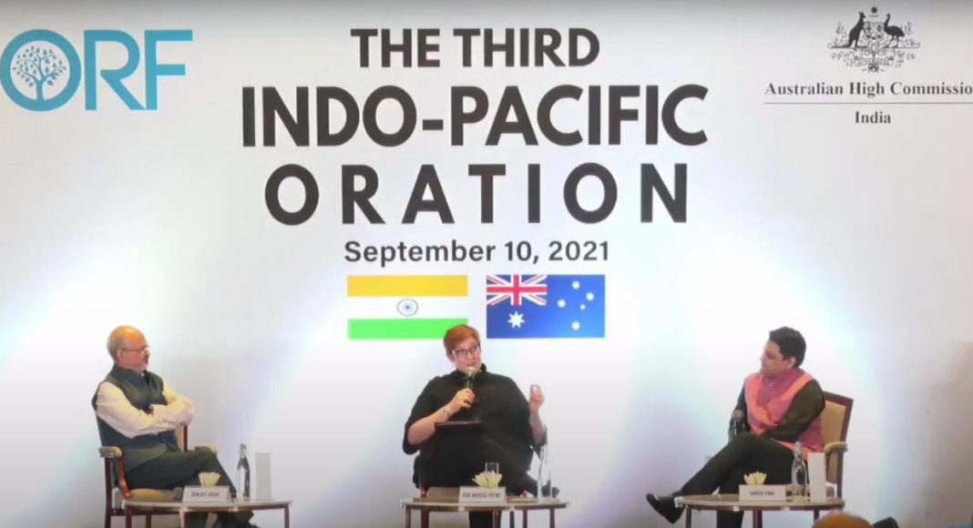 Marise Payne at ORF Oration; Image source: ORF - Twitter