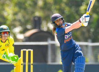 1st ODI: Brown and Haynes star as Australia-W register nine-wicket win over India-W Mithali Raj and Yastika Bhatia rebuilding @BCCIWomen ’s innings steadily as the total passes the 100-run mark in the 23rd over; Picture Source: Twitter @ICC