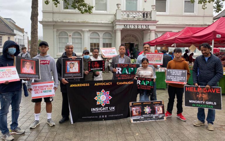 British Indians protest against forced conversion of Hindu girls in Pakistan