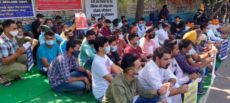 “We are migrants not virus. Allow us back”: Visa holders stage protest in India