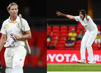 Meg Lanning and Jhulan Goswami; Picture Source: @BCCIW