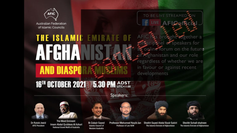 Australia’s peak Islamic council cancels online forum with extremist ‘Taliban’ after backlash