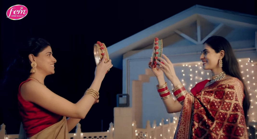 Dabur Karvachauth advt; Image source: Dabur Karvachauth advt - screenshot.