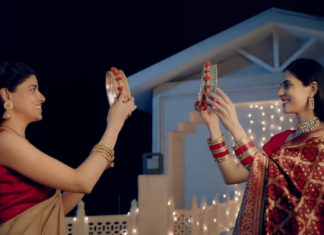 Dabur Karvachauth advt; Image source: Dabur Karvachauth advt - screenshot.