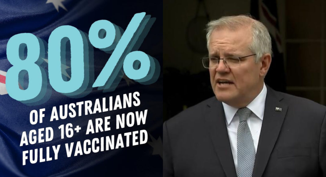 Australia achieves 80% vaccination status; Picture Source: The Australia Today