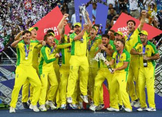 Mitchell Marsh, Warner star as Australia defeat NZ to lift maiden T20 WC title Australia defeat NZ to lift maiden T20 WC title; Picture Source: @ICC