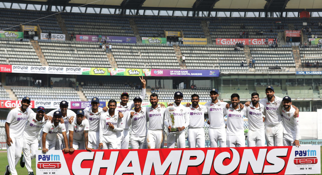 Ind vs NZ, 2nd Test: India register biggest ever win; Picture Source: @Canva