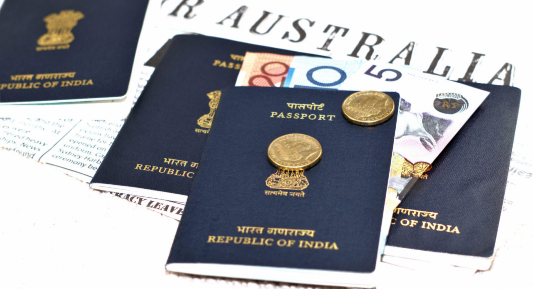 Indian Passport and Australian Visa; Image Source: @CANVA