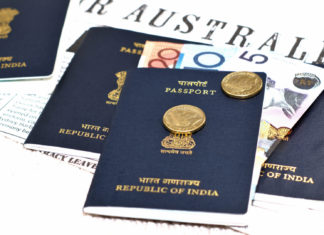 Indian Passport and Australian Visa; Image Source: @CANVA
