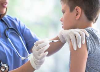 Thousands of places for Child vaccinations in Victorian State Hubs, Booking starts today at 1 pm Child getting Vaccinated; Picture Source: @CANVA
