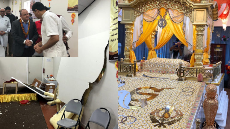 Truth behind Safer Communities Grants and Minister’s interventions: Fire-bombed Temple, Vandalised Church and Robbed Gurudwara