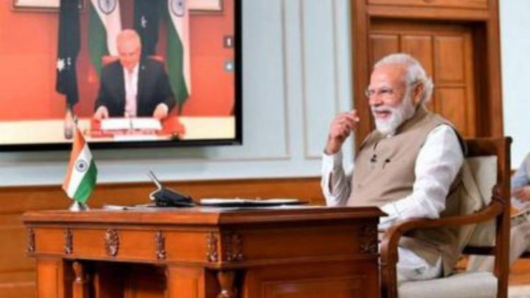 Modi- Morrison virtual summit to be held on Monday 21 March