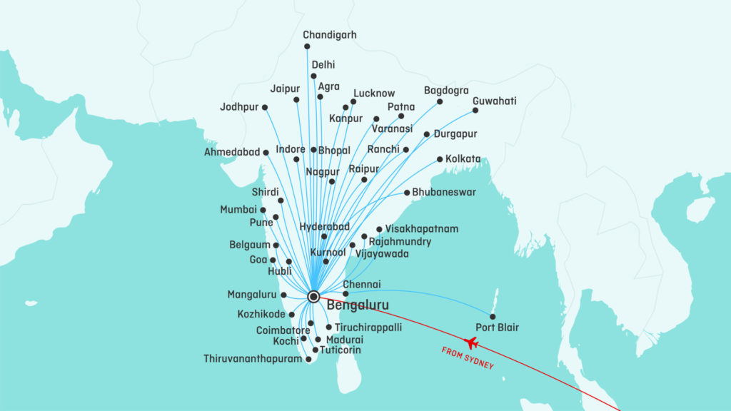 Bengaluru Route Map 1