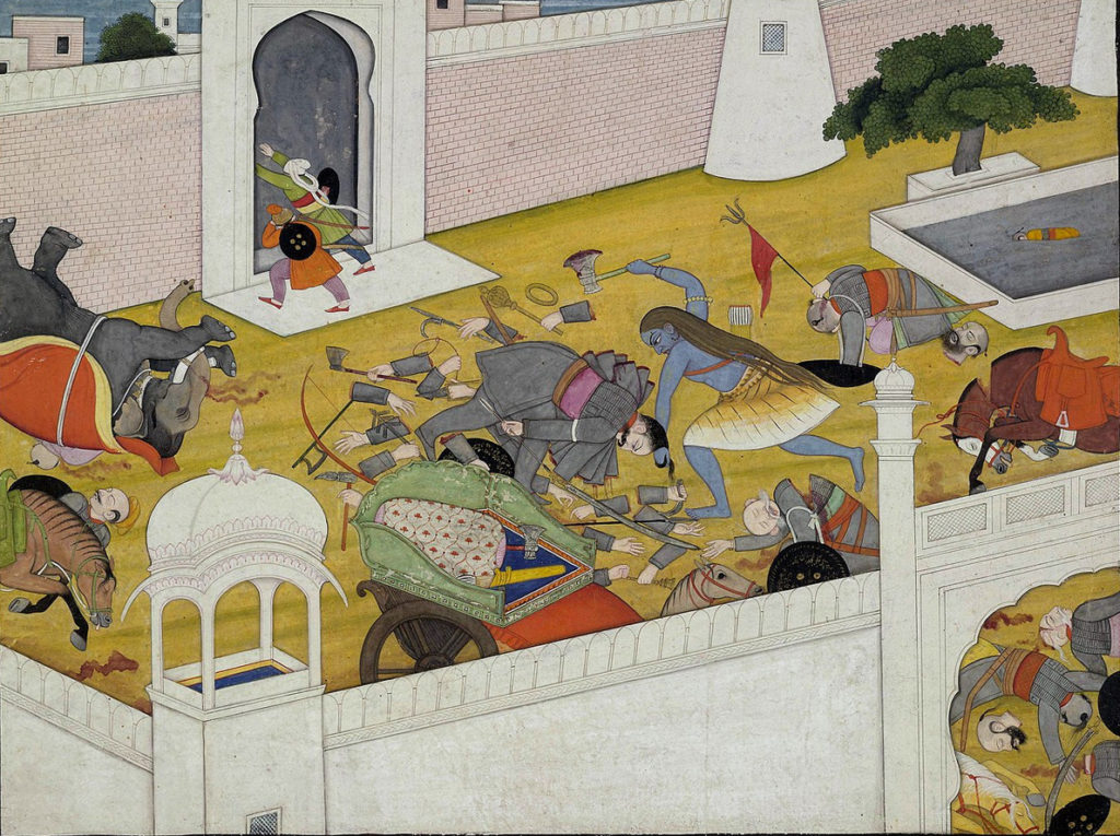 Paraśurāma killing Kārtavīrya Arjuna 18th century. British Museum 1