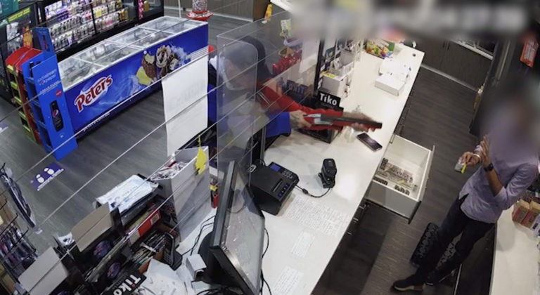 Indian Australian service station worker robbed at gun point, watch video